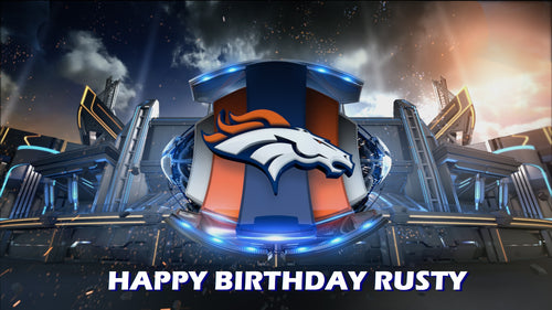 Denver Broncos  Edible Cake Topper