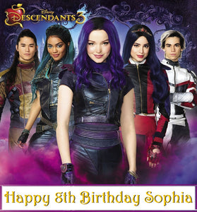 Descendants 3 Edible Cake Topper Image