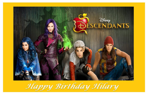 Descendants  Edible Cake Topper Image