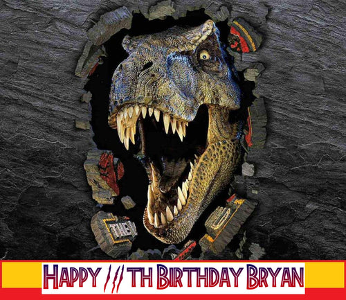 Dinosaur T-Rex Edible Cake Topper Image