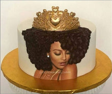 Load image into Gallery viewer, Diva Ethnic/Black Edible Cake Topper Image