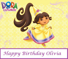 Load image into Gallery viewer, Princess Dora the Explorer Edible Cake Topper Image