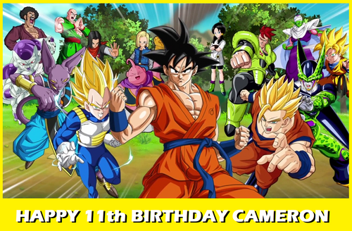 Dragon Ball Z Edible Cake Topper Image