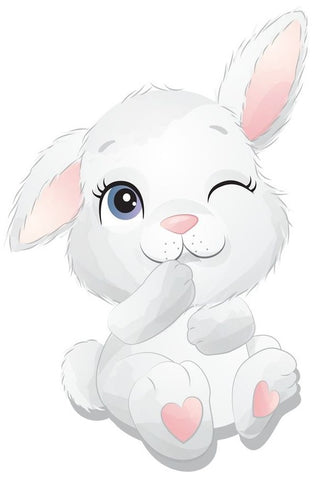 Easter Cute Boy Bunny Edible Cake Topper
