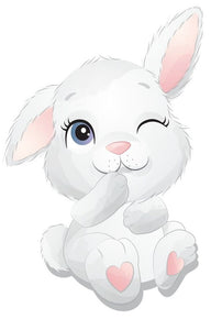 Easter Cute Boy Bunny Edible Cake Topper