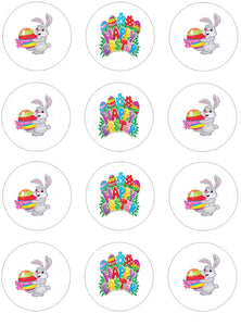 Easter Bunny Edible Cupcake Toppers