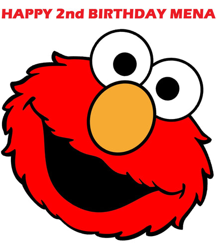 Elmo Edible Cake Topper Image