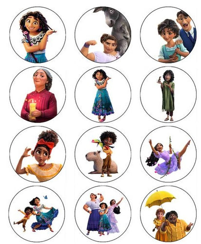 Encanto Edible Cupcake Toppers Image Decoration