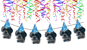 Custom 6 Face Personalized Party Banner  with Your Custom Photo