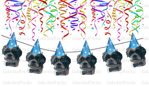 Custom 6 Face Personalized Party Banner  with Your Custom Photo