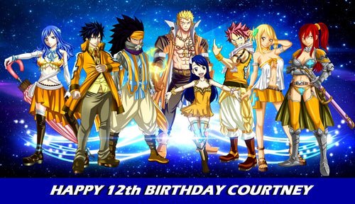Fairy Tail Edible Cake Topper Image