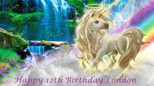 Unicorn  Edible Cake Topper