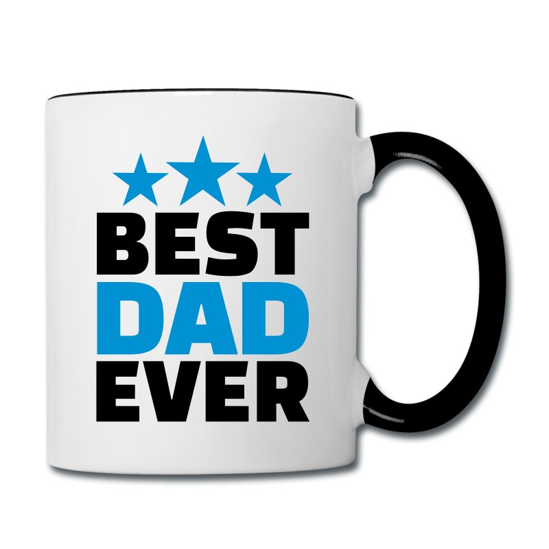 Father's Day Best Dad Ever Edible Cake Topper Image