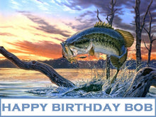 Load image into Gallery viewer, Fishing Edible Cake Topper Image Birthday/Father&#39;s Day