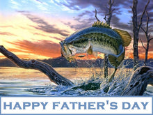 Load image into Gallery viewer, Fishing Edible Cake Topper Image Birthday/Father&#39;s Day
