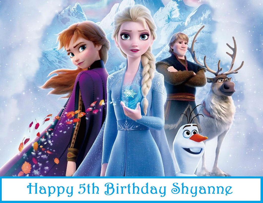 Frozen 2 Edible Cake Topper Image