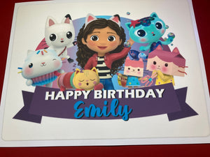 Gabby's Dollhouse Edible Cake Topper Image Decoration