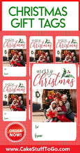 Load image into Gallery viewer, Custom Christmas Gift Tag Stickers  with Your Photo
