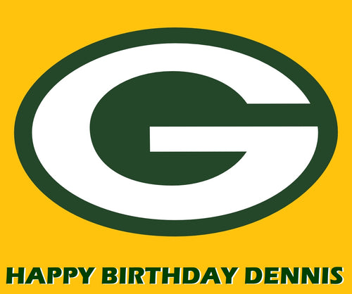 Green Bay Packers Edible Cake Topper
