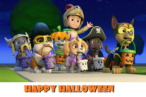 Halloween Paw Patrol Edible Cake Topper