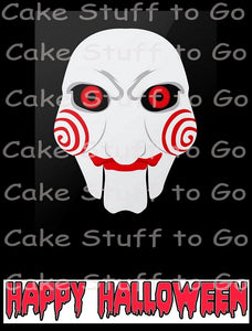 Halloween Jigsaw Saw  Edible Cake Topper