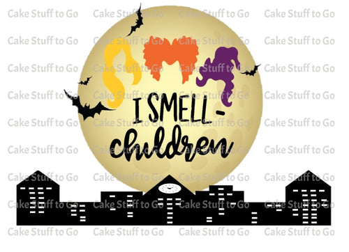 Halloween Hocus Pocus Sky Edible Cake Topper