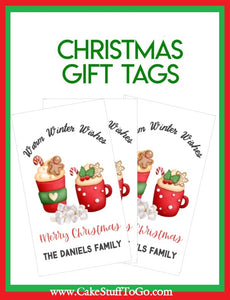 Personalized Christmas Hot Cocoa Gift Tags
