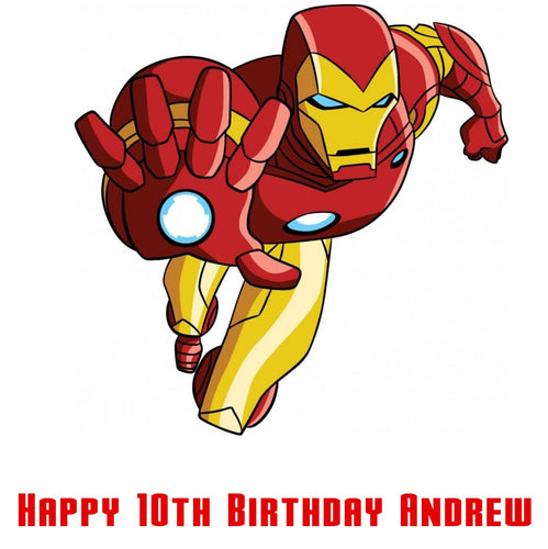 Iron Man Edible Cake Topper Decoration