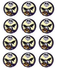 Load image into Gallery viewer, Halloween Nightmare Before Christmas Edible Cake/cupcake Topper