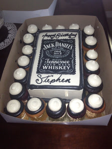 Jack Daniels Label Edible Cake Topper Decoration