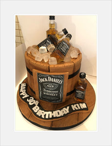 Jack Daniels Label Edible Cake Topper Decoration