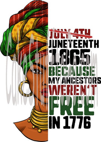 Afro Woman Juneteenth Day Edible Cake Topper Image Decoration