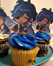 Load image into Gallery viewer, Kaeya Genshin Impact Cupcake Toppers Image Decoration