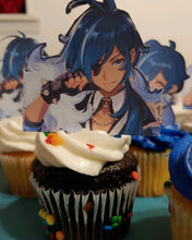 Load image into Gallery viewer, Kaeya Genshin Impact Cupcake Toppers Image Decoration