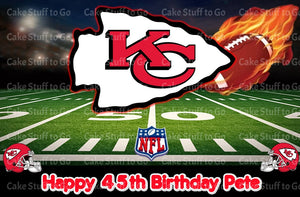 Kansas City Chiefs  Edible Cake Topper