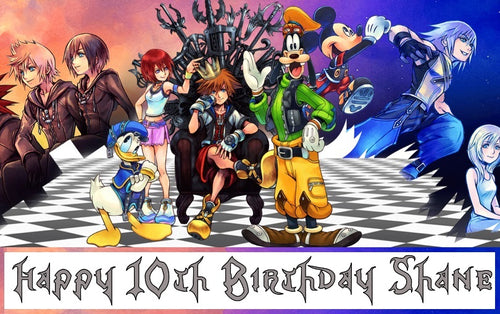 Kingdom Hearts Edible Cake Topper Image Decoration