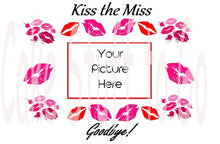 Load image into Gallery viewer, Bachelorette Kiss the Miss Goodbye Edible Cake Topper Party Decoration