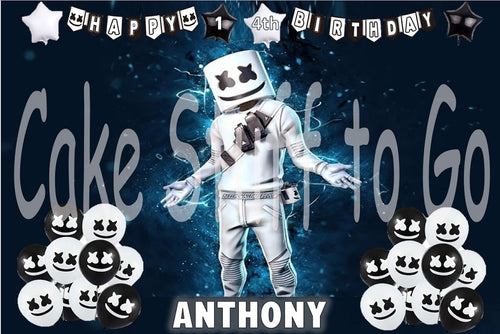 DJ Marshmellow Edible Cake Topper Image Decoration