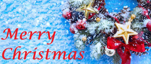 Merry Christmas Wreath Decoration Edible Cake Topper