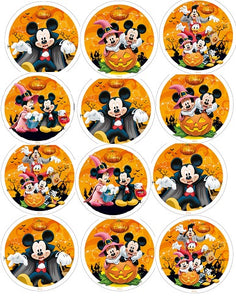 Halloween Mickey Mouse Clubhouse  Edible CupCake Toppers