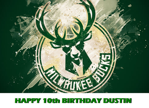 Milwaukee Bucks Edible Cake Topper