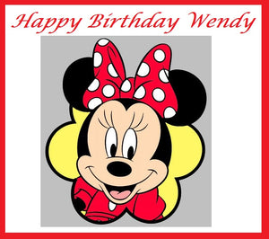 Minnie Mouse Edible Cake Topper Decoration