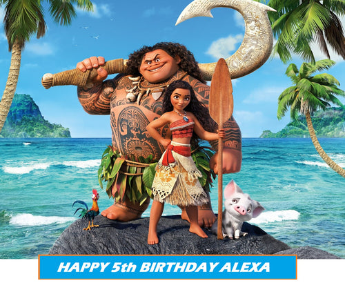 Disney Moana Edible Cake Topper Image