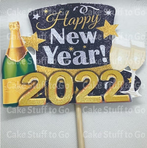 Happy New Year's 2023 Cake Topper