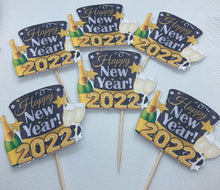 Load image into Gallery viewer, Happy New Year&#39;s 2023 Cupcake Toppers