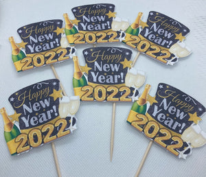 Happy New Year's 2023 Cupcake Toppers