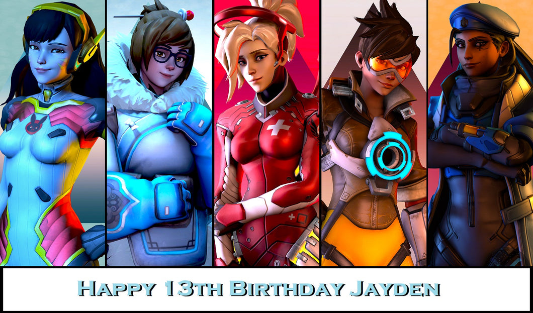Overwatch Edible Cake Topper Decoration