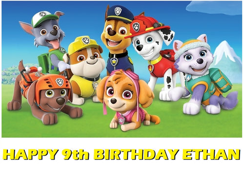 Paw Patrol Edible Cake Topper Decoration