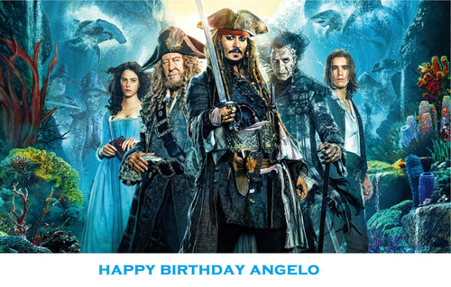 Pirates of the Caribbean  Edible Cake Topper Decoration