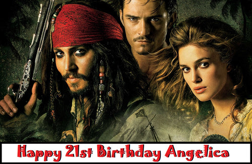 Pirates of the Caribbean Edible Cake Topper Decoration